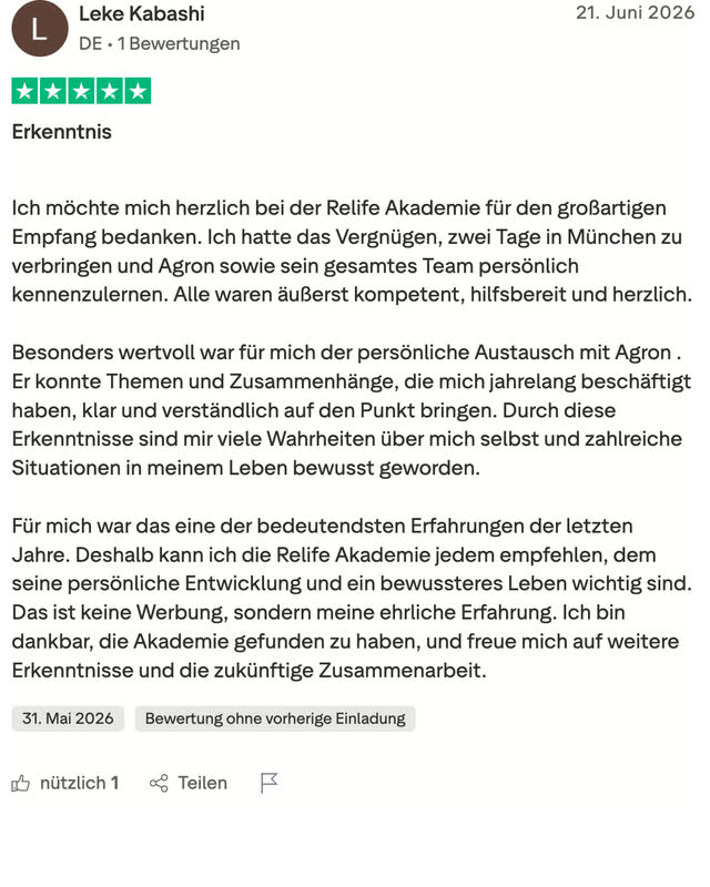 Leke Kabashi, fünf Sterne: Er war zwei Tage in München und hat das Team persönlich kennengelernt.