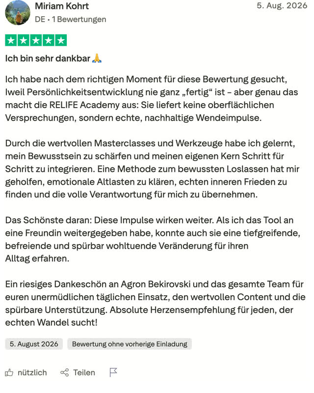 Miriam Kohrt, fünf Sterne: Sie schreibt, die Akademie liefere keine oberflächlichen Versprechungen.