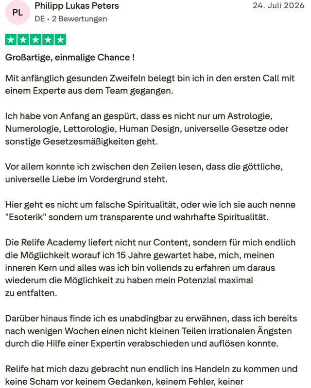 Philipp Lukas Peters, fünf Sterne: Er ist mit gesunden Zweifeln in das erste Gespräch gegangen.