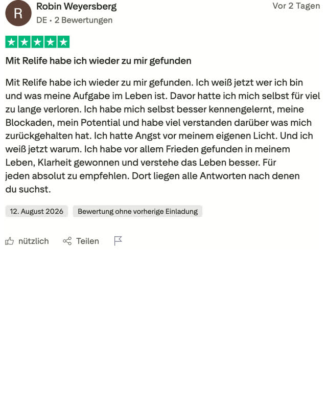 Robin Weyersberg, fünf Sterne: Er hatte sich lange selbst verloren und schreibt, er habe Angst vor seinem eigenen Licht gehabt.
